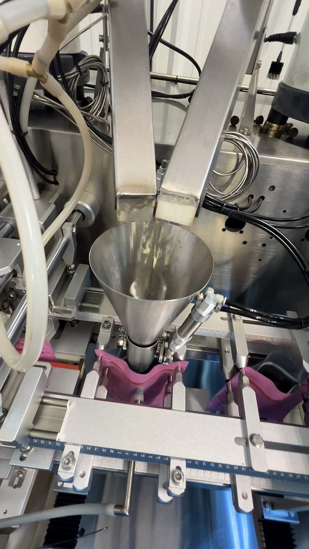 Filling and sealing equipment on the Chaé Manufacturing production floor